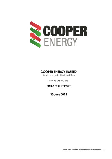 Thumbnail Amplitude Energy Financial Report 2015