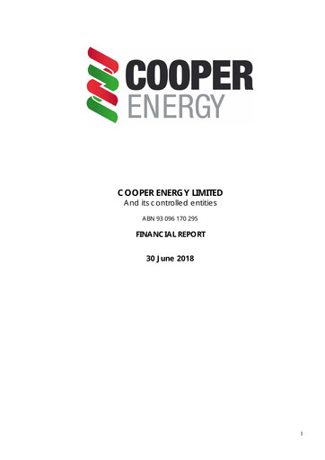 Thumbnail Amplitude Energy Financial Report 2018