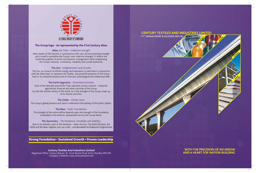 Thumbnail Aditya Birla Real Estate Annual Report 2007-2008