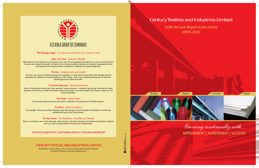 Thumbnail Aditya Birla Real Estate Annual Report 2009-2010