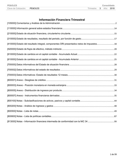 Thumbnail Industrias Peñoles Quarterly Report 2018-q3