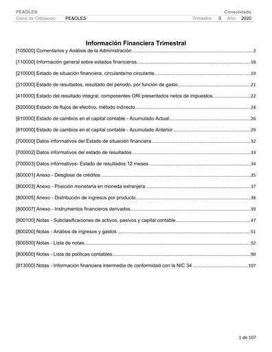 Thumbnail Industrias Peñoles Quarterly Report 2020-q3