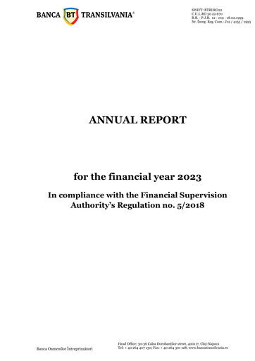 Miniature Banca Transilvania Rapport annuel 2023