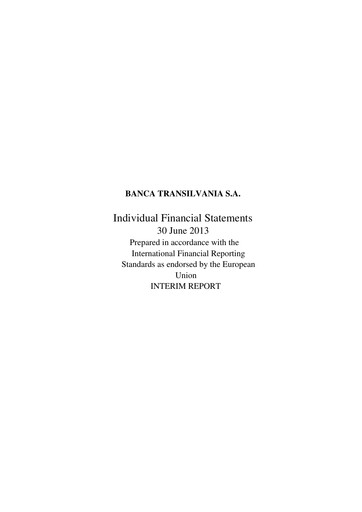 Vorschaubild Banca Transilvania Finanzmitteilung 2013-h1