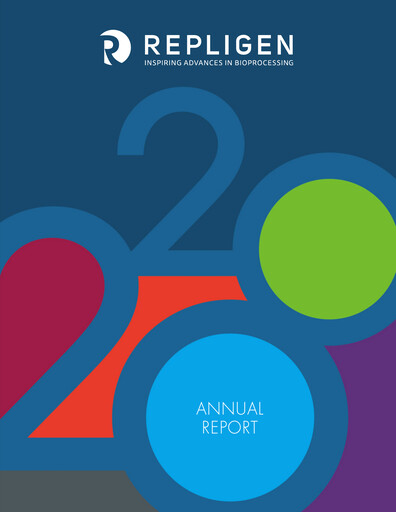 Thumbnail Repligen
 Annual Report 2020
