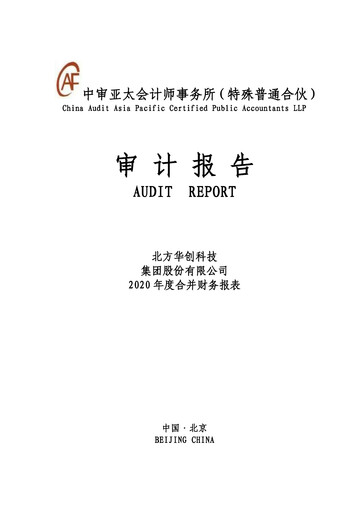 Thumbnail NAURA Technology Group Financial Statement 2020