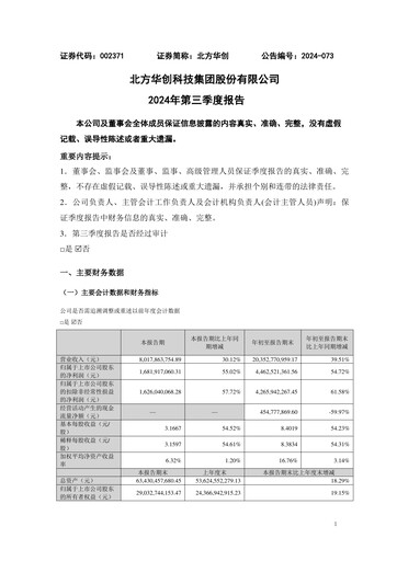 Thumbnail NAURA Technology Group Quarterly Report 2024-q3