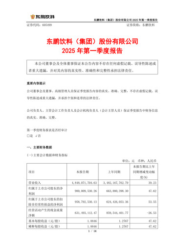 Thumbnail Eastroc Beverage Group Quarterly Report 2025-q1