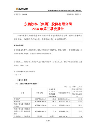 Thumbnail Eastroc Beverage Group Quarterly Report 2025-q3