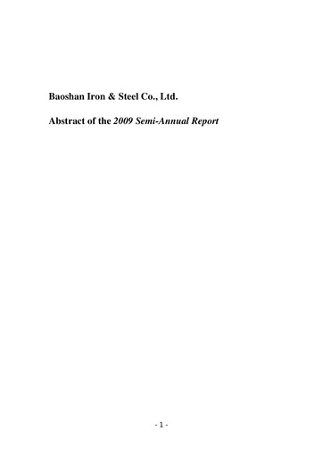 Thumbnail Baosteel Half-year Report 2009-h1