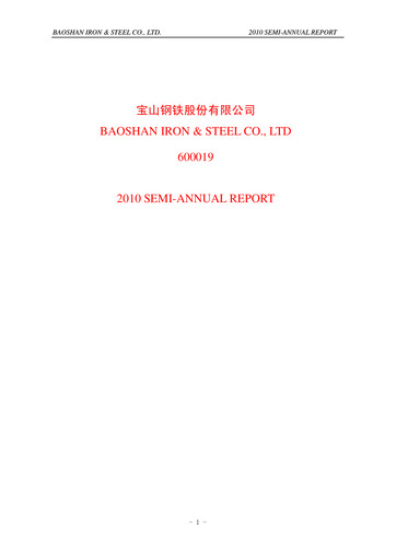 Thumbnail Baosteel Half-year Report 2010-h1