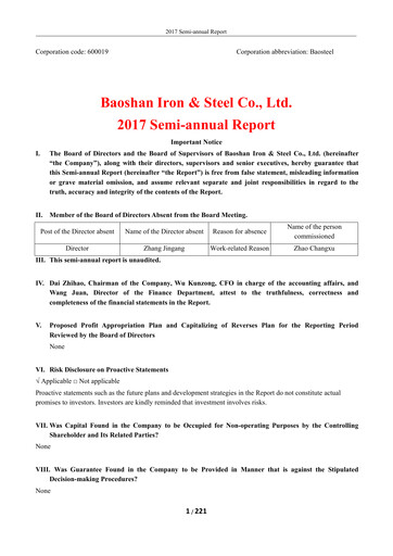 Thumbnail Baosteel Half-year Report 2017-h1