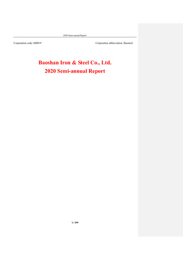 Thumbnail Baosteel Half-year Report 2020-h1