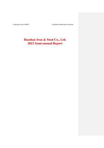 Thumbnail Baosteel Half-year Report 2023-h1