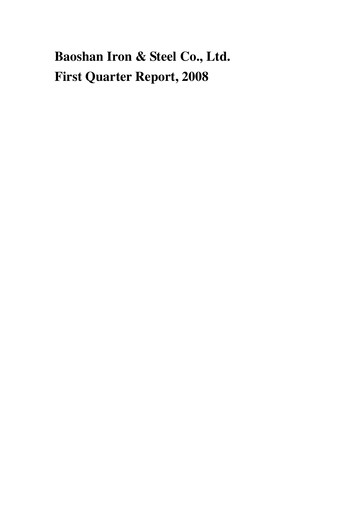 Thumbnail Baosteel Quarterly Report 2008-q1
