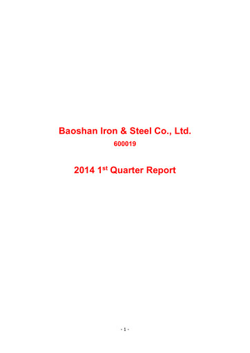 Thumbnail Baosteel Quarterly Report 2014-q1