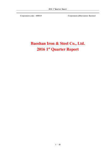 Thumbnail Baosteel Quarterly Report 2016-q1