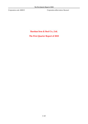Thumbnail Baosteel Quarterly Report 2018-q1