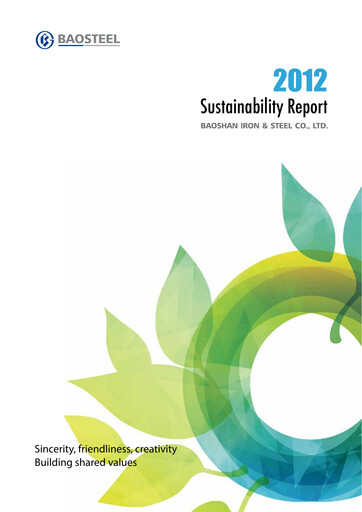 Thumbnail Baosteel Sustainability Report 2012