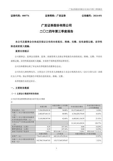 Thumbnail GF Securities Quarterly Report 2024-q3