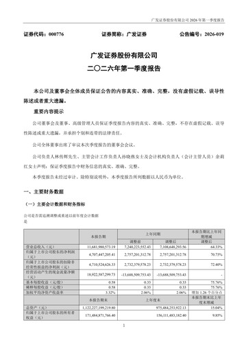 Thumbnail GF Securities Quarterly Report 2026-q1