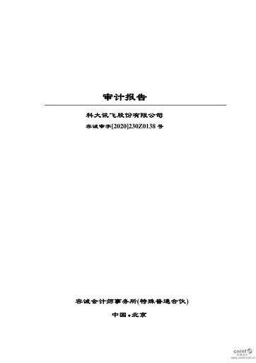 Thumbnail iFLYTEK Financial Statement 2019