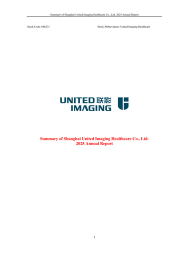 Miniature Shanghai United Imaging Healthcare Rapport annuel 2025