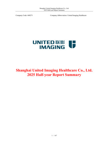 Miniature Shanghai United Imaging Healthcare Rapport semestriel 2025-h1