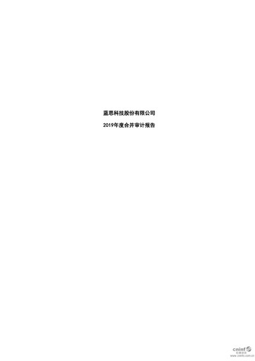 Thumbnail Lens Technology Financial Statement 2019