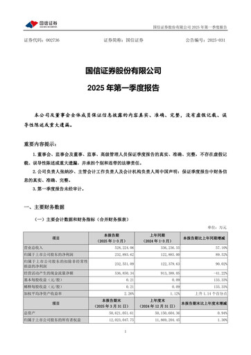 Thumbnail Guosen Securities Quarterly Report 2025-q1