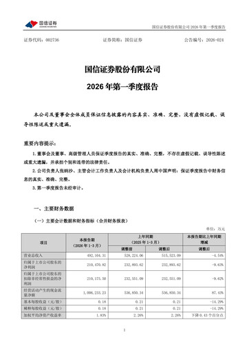 Thumbnail Guosen Securities Quarterly Report 2026-q1