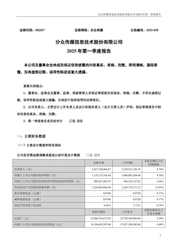 Thumbnail Focus Media Information Technology Quarterly Report 2025-q1