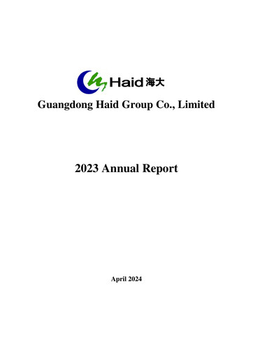 Thumbnail Guangdong HAID Group Annual Report 2023