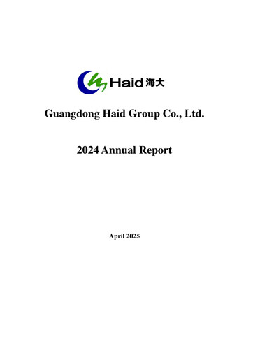 Thumbnail Guangdong HAID Group Annual Report 2024