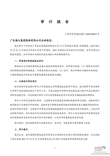 Thumbnail Guangdong HAID Group Financial Statement 2011