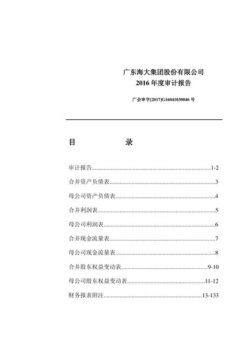 Thumbnail Guangdong HAID Group Financial Statement 2016