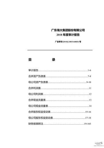 Thumbnail Guangdong HAID Group Financial Statement 2018