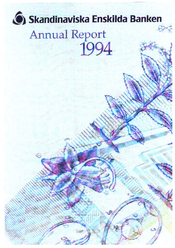 Thumbnail Skandinaviska Enskilda Banken Annual Report 1994