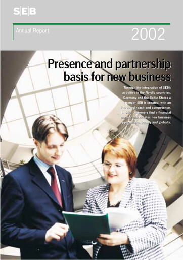 Thumbnail Skandinaviska Enskilda Banken Annual Report 2002