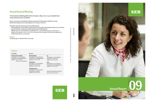 Thumbnail Skandinaviska Enskilda Banken Annual Report 2009