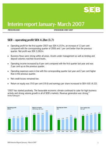 Thumbnail Skandinaviska Enskilda Banken Quarterly Report 2007-q1