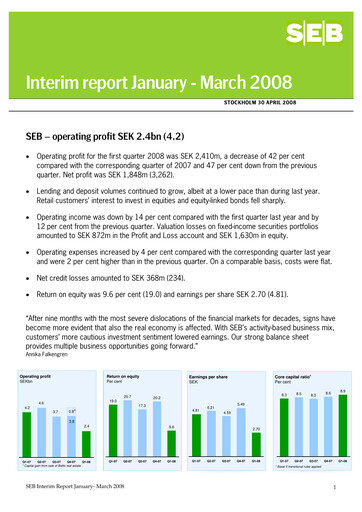 Thumbnail Skandinaviska Enskilda Banken Quarterly Report 2008-q1