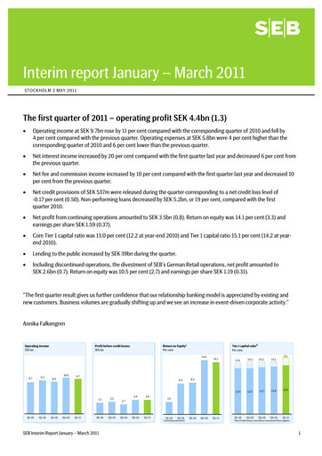 Thumbnail Skandinaviska Enskilda Banken Quarterly Report 2011-q1