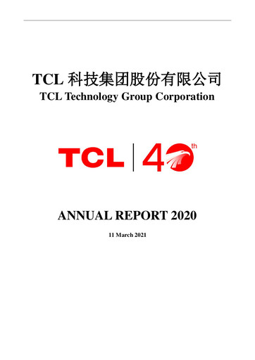 Vorschaubild TCL Technology Group Corporation Jahresbericht 2020