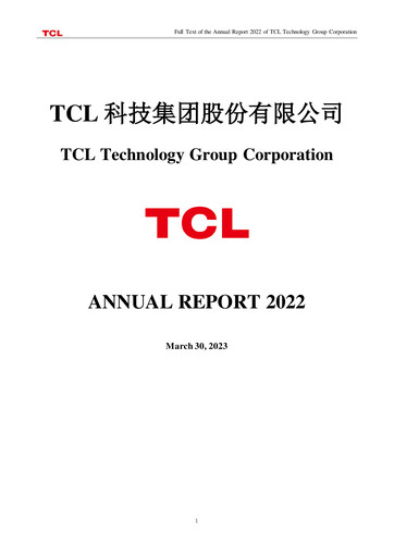 Vorschaubild TCL Technology Group Corporation Jahresbericht 2022