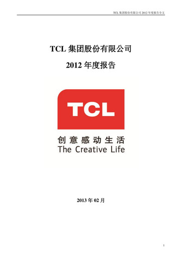 Vorschaubild TCL Technology Group Corporation Jahresbericht 2012