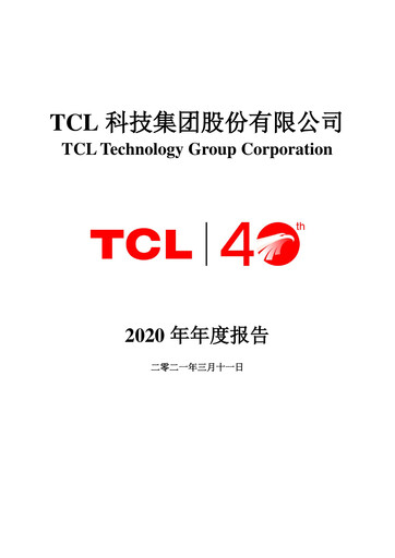 Thumbnail TCL Technology Group Corporation Annual Report 2020