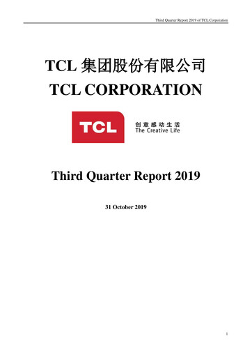 Thumbnail TCL Technology Group Corporation Quarterly Report 2019-q3
