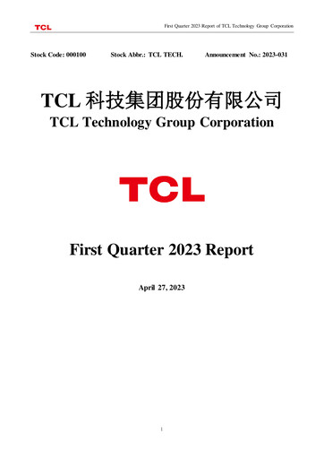 Vorschaubild TCL Technology Group Corporation Quartalsbericht 2023-q1