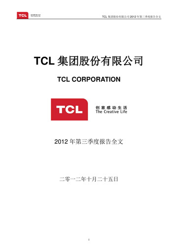 Vorschaubild TCL Technology Group Corporation Quartalsbericht 2012-q3